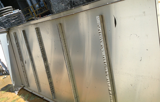 Offenes Vorhangfassadensystem aus Aluminium-Verbundplatten