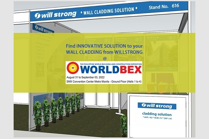 WILLSTRONG stellt innovative Fassadenlösungen auf der WORLDBEX auf den Philippinen aus
